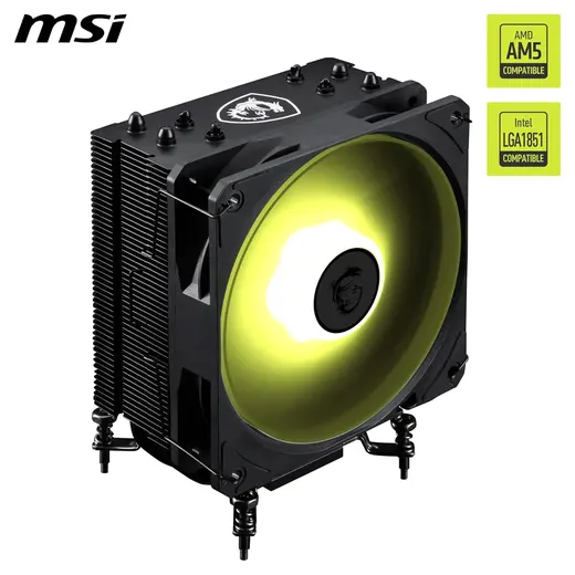 MSI 120mm MAG COREFROZR AA13 ARGB Hava Soğutmalı AM5-1851 İşlemci Fanı görseli 5
