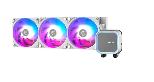 MSI 360mm MAG CORELIQUID A13 360 WHITE ARGB AM5-1851p Sıvı Soğutmalı İşlemci Fanı Beyaz görseli 3