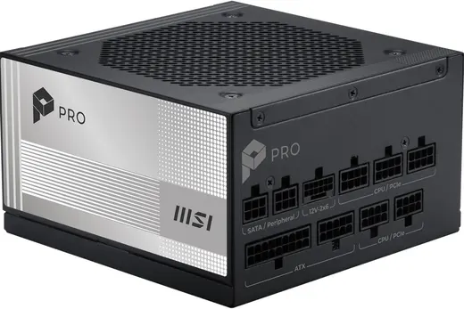 MSI 1000W 80+ PLATINUM PRO A1000PL PCIE5 Tam Modüler Power Supply görseli 1