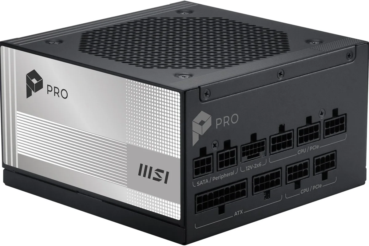 MSI 1000W 80+ PLATINUM PRO A1000PL PCIE5 Tam Modüler Power Supply