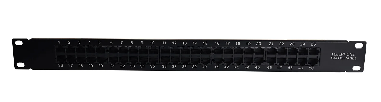 BEEK BN-PP-C3-50 50 port CAT 3 ISDN Patch Panel, zırhsız, 8P4C, LSA, 1U, kabinete monte edilebilir
