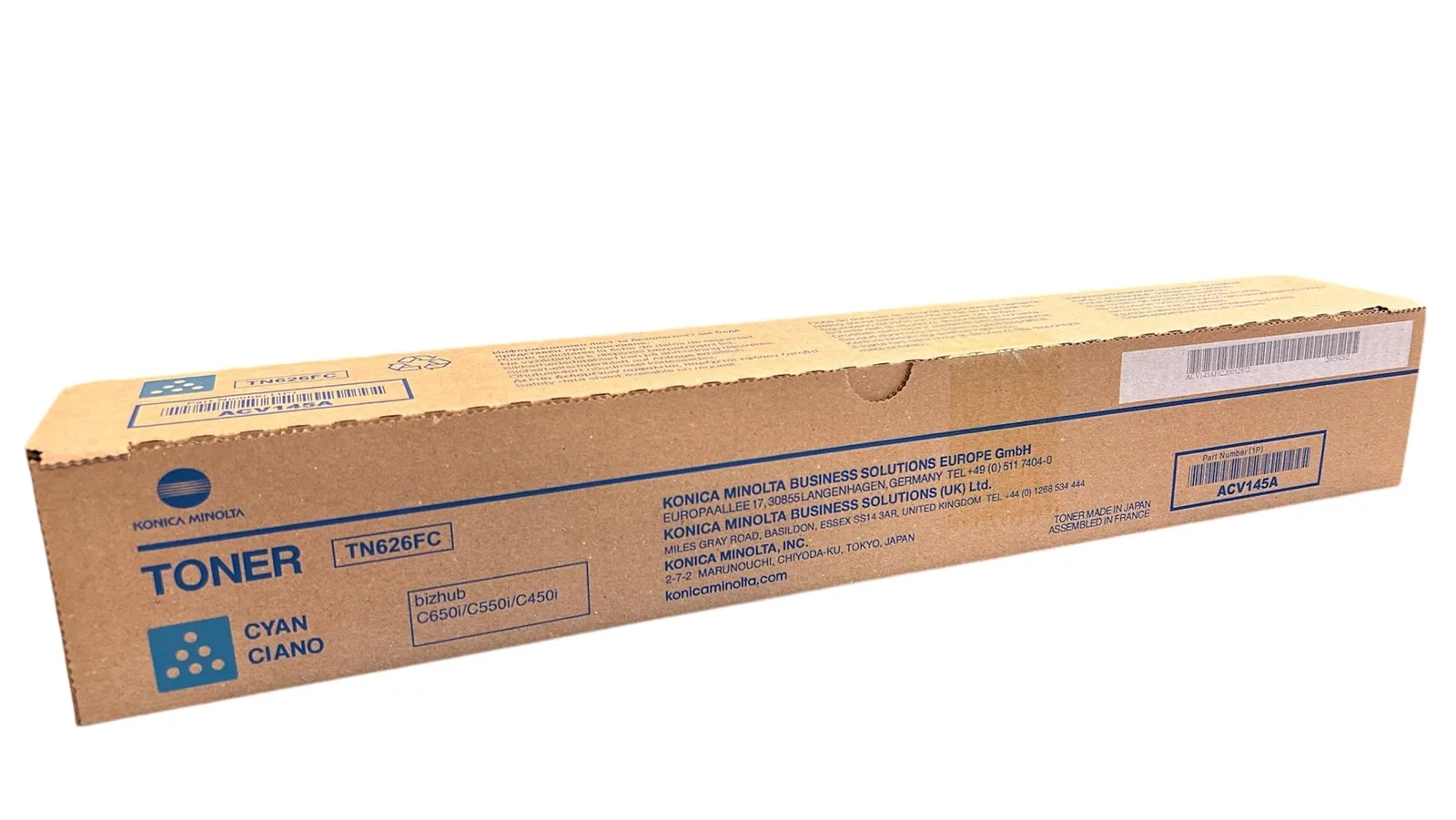 Minolta TN-626 Orijinal Mavi Toner Bizhub C-450i C-550i C-650i ACV1450