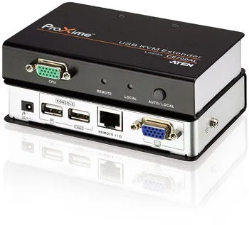 ATEN ATEN-CE700A VGA Cat 5 KVM (Keyboard/Video Monitor/Mouse) Mesafe Uzatma Cihazı, 150 metre, USB Konsol