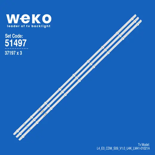 WKSET-6497 37197X3 SE50D09-ZC22AG--06 9S1P WPM60600-AA 3 ADET LED BAR