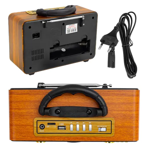 MAGICVOICE MV-112BT USB/SD/FM/BLUETOOTH DESTEKLİ NOSTALJİK RADYO alternatif görünüm