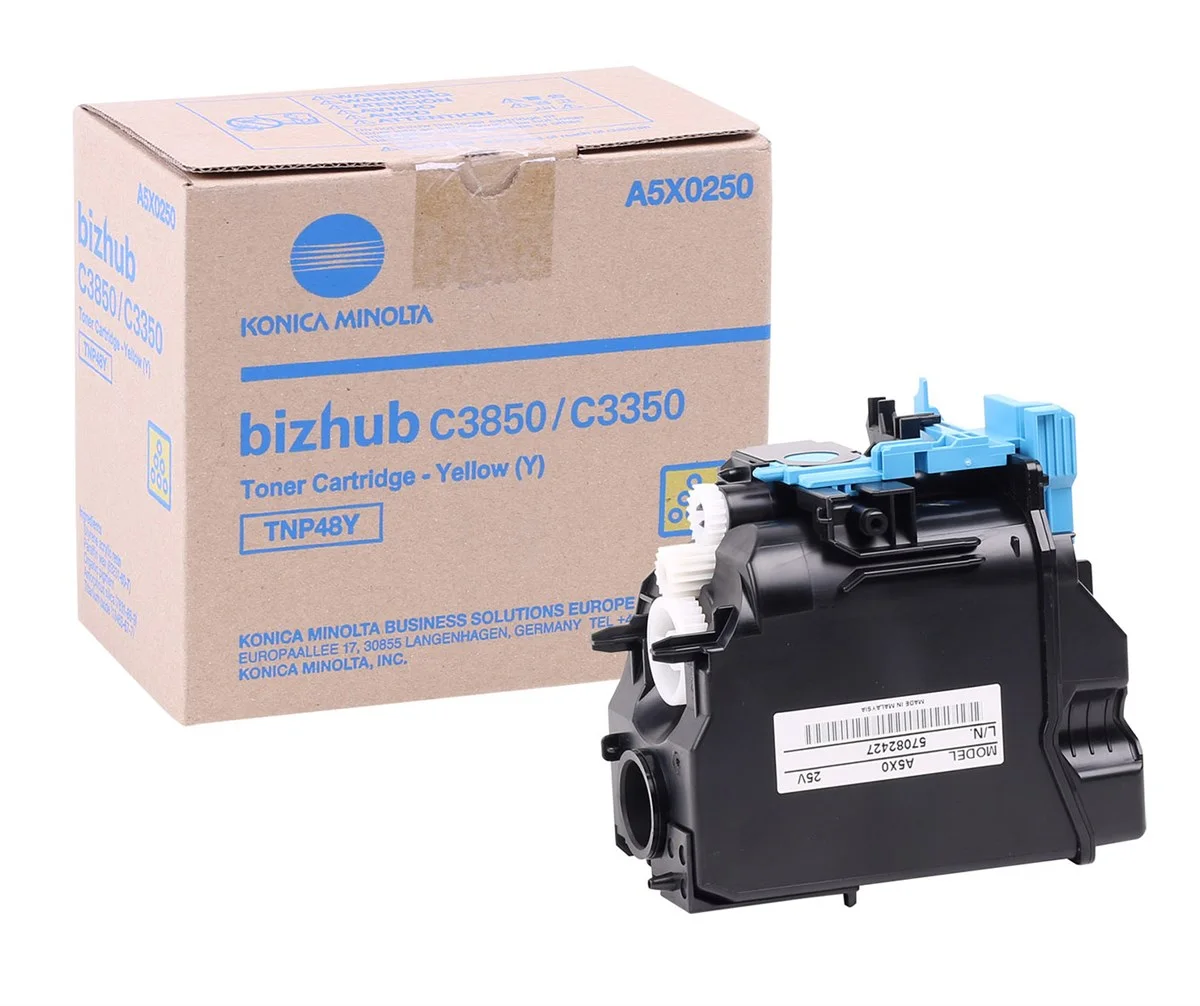 Minolta TNP-48 Orjinal Sarı Toner Bizhub C-3350 C-3850 A5X0250