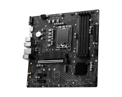 MSI PRO B760M-P DDR4 HDMI DP PCIe 16X v4.0 1700p mATX görseli 4