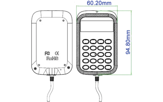 ACS APG 8201-B2 PinPad+LCD Temaslı Kart Okuyucu+Kodlayıcı görseli 6