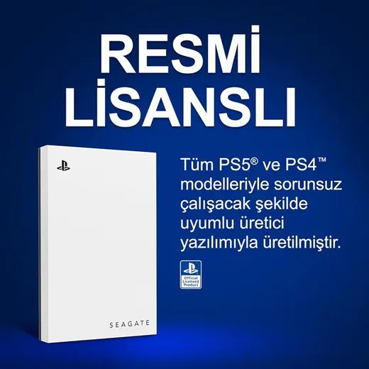 SEAGATE 5TB STLV5000200 GameDrive Playstation İçin Usb 3.0 Harici Disk görseli 4