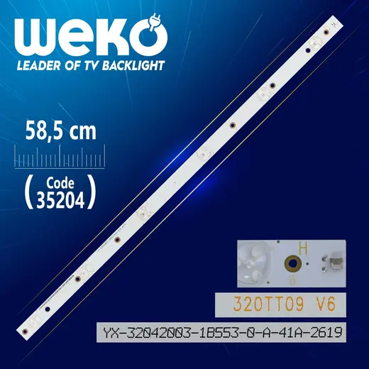 WEKO 320TT09 V6 YX-32042003 57.7 CM 6 LEDLİ - (WK-453) 6V