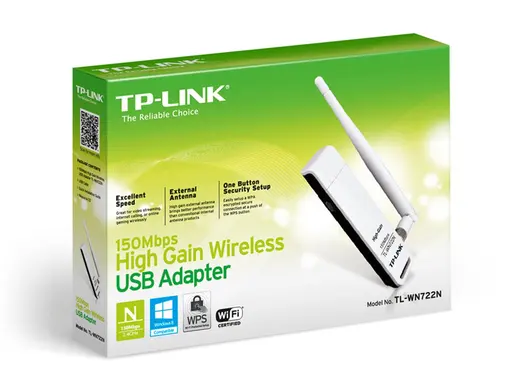 Tp-Link TL-WN722N 150 Mbps Antenli Kablosuz USB Adaptör alternatif görünüm