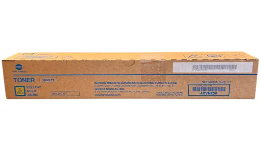 Minolta TN-227 Orijinal Sarı Toner Bizhub C-257i ACVH250