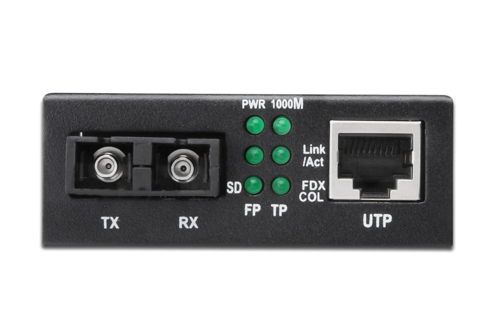 DIGITUS DN-82121-1 Media/Rate Converter, 10/100/1000Base-T - 1000Base-LX (Singlemode 10 km, SC)
