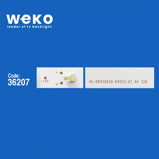 WKSET-5736 36207X3 HL-00430A30-0402S-06 A1 3X8 3 ADET LED BAR (BÖLÜNMÜŞ 6 ADET) alternatif görünüm