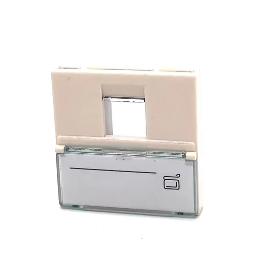 BEEK BN-OUT-FPLT-S Keystone Jack (RJ11&RJ45) Takmak İçin Fransız Tipi Tekli Priz (45/45 mm)