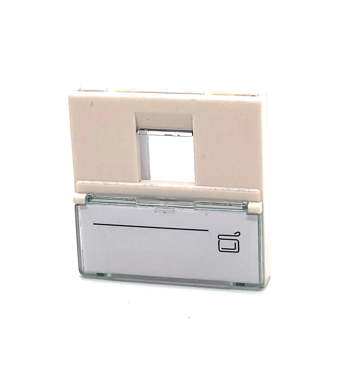 BEEK BN-OUT-FPLT-S Keystone Jack (RJ11&RJ45) Takmak İçin Fransız Tipi Tekli Priz (45/45 mm)