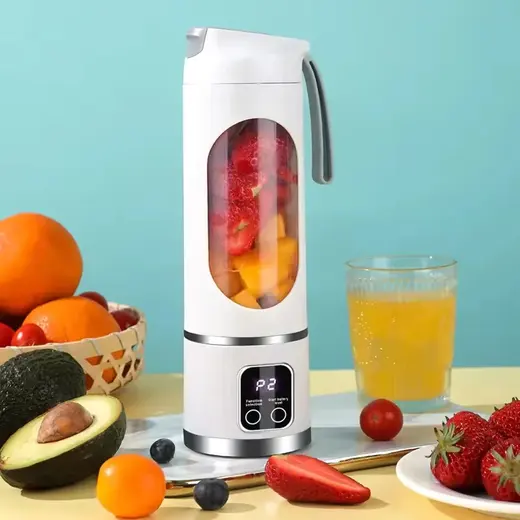 POWERMASTER PM-25963 450ML SHAKEN TAKE KİŞİSEL SMOOTHİE TAŞINABİLİR BLENDER MEYVE SIKACAĞI ŞARJLI BEYAZ alternatif görünüm