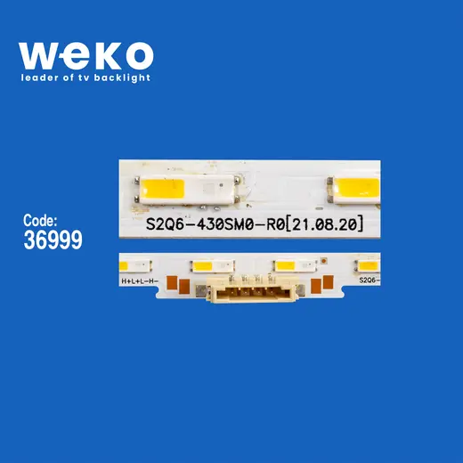 WKSET-6689 36999X2 S2Q6-430SM0-R0 2 ADET LED BAR TWO COLOR (İKİ RENK) (36LED) alternatif görünüm