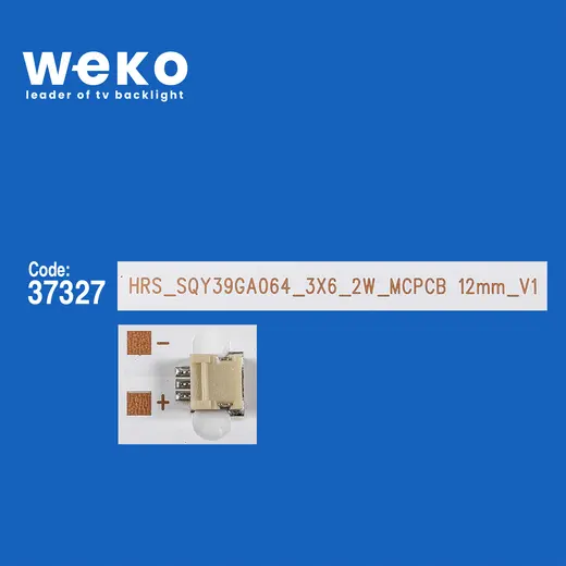 WKSET-6658 37327X3 HRS_SQY39GA064_3X6_2W_MCPCB 12MM_V1 3 ADET LED BAR alternatif görünüm