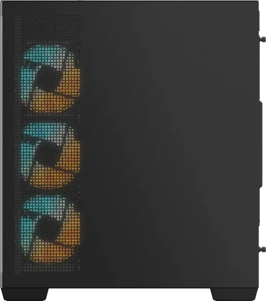 GIGABYTE C500 Panoramic Stealth Ön ve Yan Paneli Temperli Cam 4x ARGB Fanlı Gizli Konnektör Uyumlu Siyah Mid Tower Kasası görseli 2