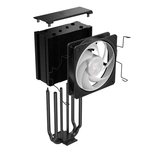 COOLERMASTER HYPER 212 3DHP ARGB AM5-1851p Hava soğutmalı İşlemci Fanı görseli 2