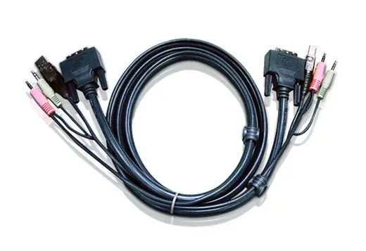 ATEN ATEN-2L-7D02UD USB DVI-D CIFT BAGLANTI KVM KABL. 1.8mt