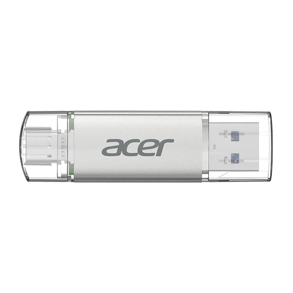 Acer 32GB USB 3.2 UT300-32GB USB-A+USB-C Çift Taraflı Metal Flash Bellek