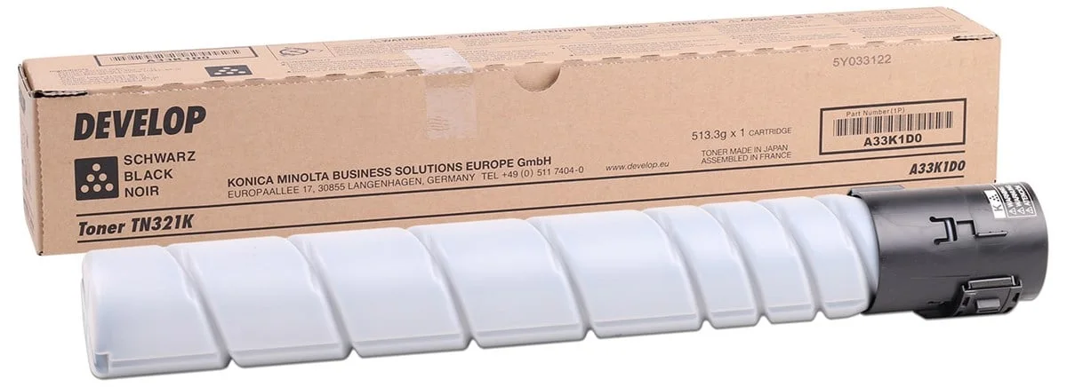 Develop TN-321 Orjinal Siyah Toner İneo +224 +284 +364 A33K1D0