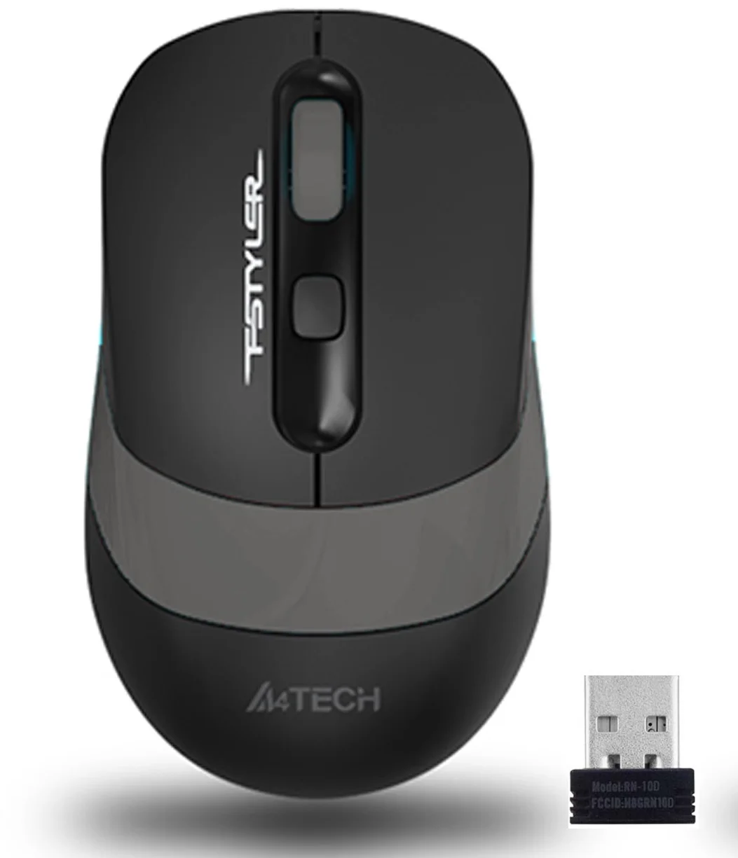 A4 TECH FG10 KABLOSUZ OPTIK MOUSE SIYAH/GRI