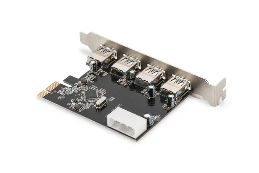 DIGITUS DS-30221-1 4 Port'lu PCI Express USB 3.0 Kart, VL805 çip takımı alternatif görünüm