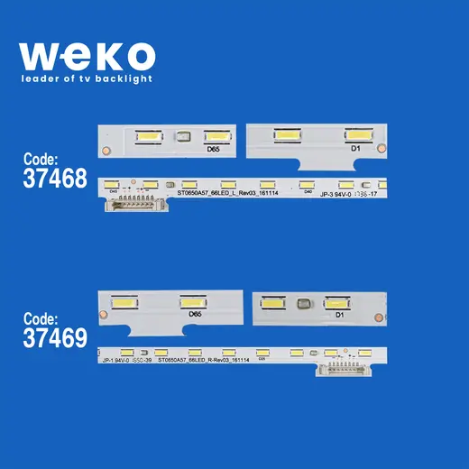 WKSET-6804 37468X1 37469X1 STO650A57_66LED_L/R_REV03 2 ADET LED BAR (66LED) alternatif görünüm
