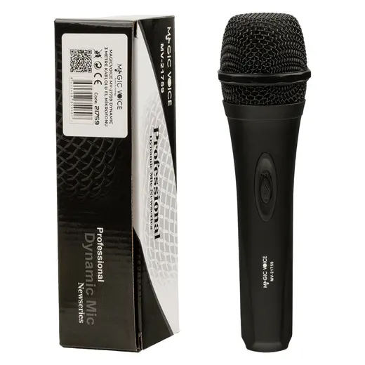 MAGICVOICE MV-21759 DİNAMİK 3 METRE KABLOLU EL MİKROFONU görseli 3