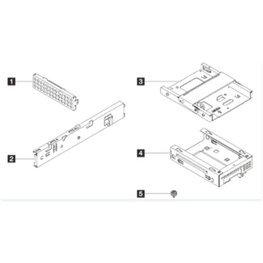 LENOVO ST45 V3 1x3.5 HDD + ODD Cage Kit 4XF7A96626