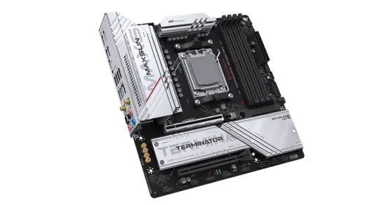 MAXUN TERMINATOR B850M PRO WIFI6E DDR5 HDMI-DP TYPEC PCIE 5.0 AM5 mATX görseli 2