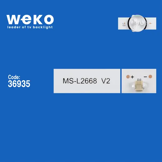 WKSET-6231 36935X2 MS-L2151 / MS-L2668 V2 / JL.D24041330-0 06AS-M 2 ADET LED BAR alternatif görünüm