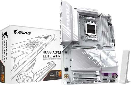 GIGABYTE B850 AORUS ELITE WIFI7 ICE DDR5 HDMI-DP TYPEC PCIE 5.0 AM5 ATX BEYAZ görseli 5