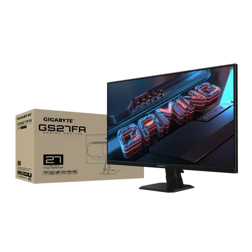 GIGABYTE 27" SS IPS GS27FA 1MS 180HZ HDMI-DP Gaming Monitör 1920x1080 görseli 1