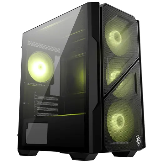 MSI MAG FORGE M110R AIRFLOW Temperli Cam ARGB Matx Mini Tower Kasa PSU YOK görseli 4