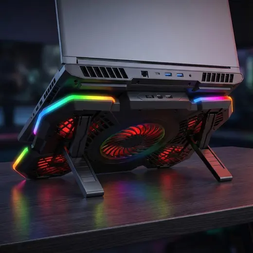 Rampage S47 COOLFLOW Yükseklik Ayarlı Notebook Soğutucu Stand görseli 8