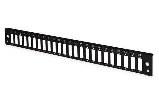 DIGITUS DN-96202-BL-QL DN-96200-QL Sürgülü Boş Fiber Optik Sonlandırma Kutusu için Ön Panel, Kilit Mekanizmalı
