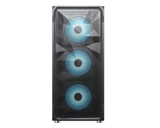 FRISBY FC-9485G 600W 80+ BRONZE USB3.0 4x12CM RGB FAN SIYAH ATX KASA alternatif görünüm