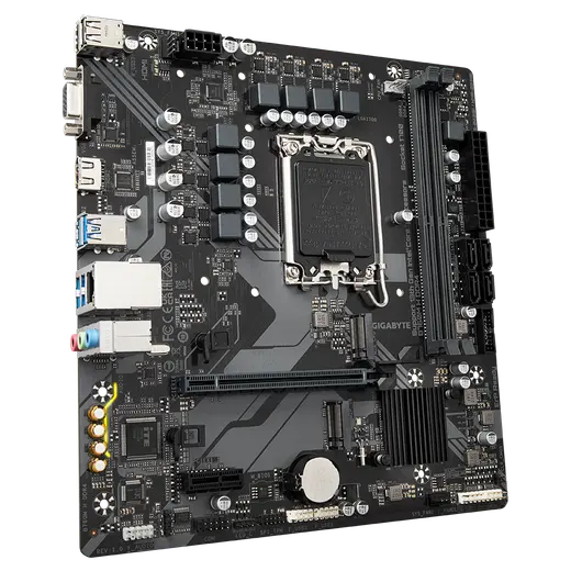 GIGABYTE B760M-H-DDR4 1700P DDR4 SES GLAN HDMI/D-SUB SATA3 USB3.2 mATX görseli 3