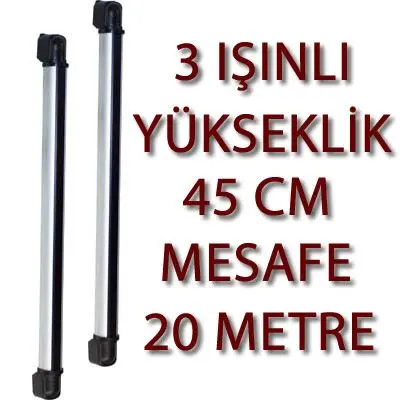 ABX-0320 3 Işınlı 45 cm 20 m PHOTOELECTRIC BEAM DEDEKTÖR / PENCERE IŞIN BARİYERİ görseli 4