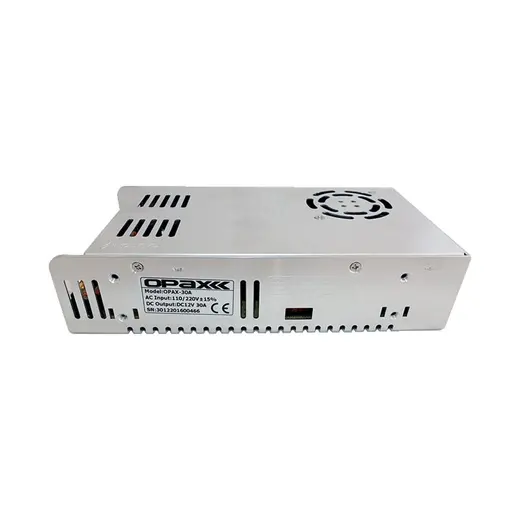 OPAX-30A SMPS 30 AMPER DC 12VOLT SANAYİ TİPİ FANLI ADAPTÖR görseli 3