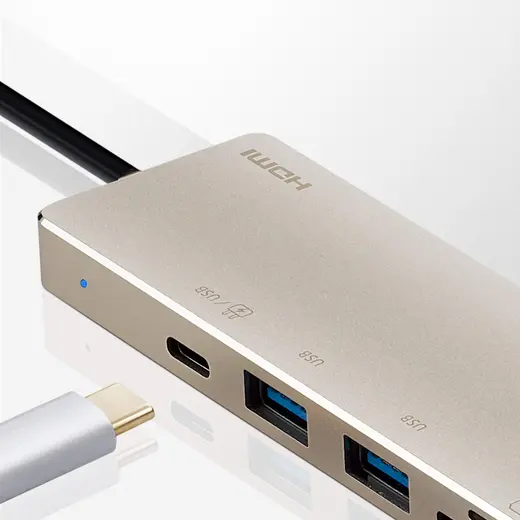 ATEN ATEN-UH3239 USB-C Multiport Mini Dock with Power Pass-Through görseli 7