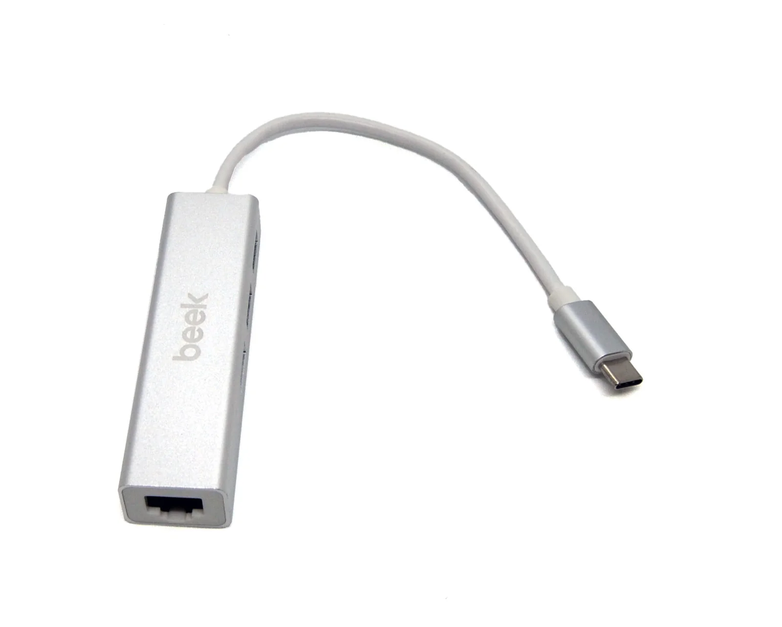 BEEK BA-USB-HB3C-3A1GT 3 Port USB 3.0 Tip C Hub, 1 x 10/100/1000 RJ45 Dişi Yuva, 3 x USB A Dişi port