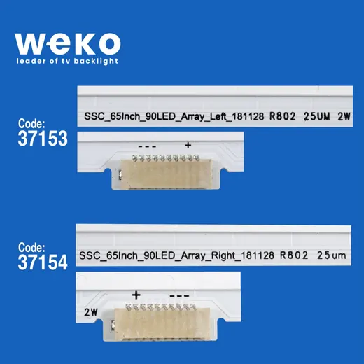 WKSET-6426 37153X1 37154X1 SSC_65İNCH_90LED_ARRAY_LEFT/RIGHT_181128 2 ADET LED BAR (90LED) alternatif görünüm