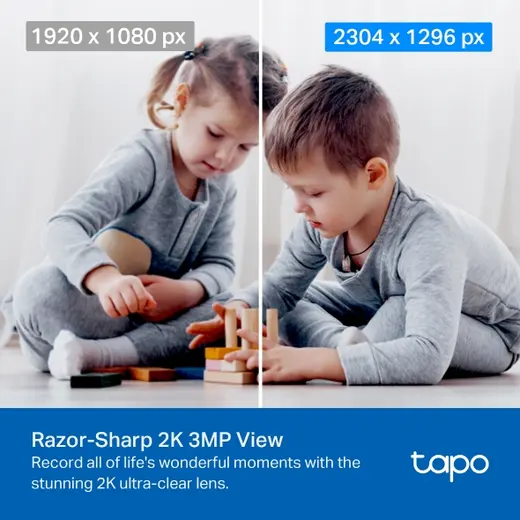TP-LINK 3MP TAPO C210 Akıllı Güvenlik Bebek Kamerası Wlan (Kablosuz) görseli 4
