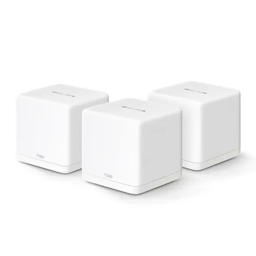 MERCUSYS HALO H60X 3P WIFI6 AX1500 Mesh Router 3'lü paket görseli 1