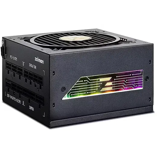 ZALMAN 1200W 80+ GOLD ZM1200-TMX2 VIEW PCIe 5.1 12V-2x6 Tam Modüler ARGB Güç Kaynağı görseli 3